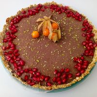 Tarte de Tofu e Chocolate at Amor e Hortelã in Porto