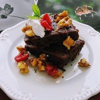 Brownies de Feijão e Chocolate at Amor e Hortelã in Porto