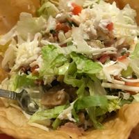 Vegan chicken taco salad at Nacho Taco in Jacksonville