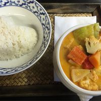 Yellow curry with vegetables and tofu at Mai Thai in Reykjavik