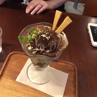 Mocha Parfait at Future Food Cafe Restaurant Tubu Tubu in Tokyo