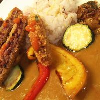 Katsukare. All good, but not enough vegan katsu. at Future Food Cafe Restaurant Tubu Tubu in Tokyo