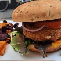 Mushroom burger (Paddo) at Coffee Together in Deventer