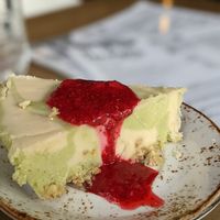 Vegan Key Lime Cheesecake at The Moth Cafe - Downtown in Edmonton