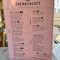 Menu as at Oct 12/23  at The Moth Cafe - Downtown in Edmonton
