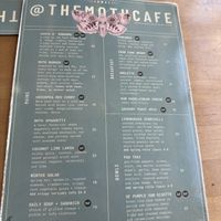 seasonal menu  at The Moth Cafe - Downtown in Edmonton