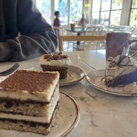 Tiramisu, carrot cupcake and chocolate cheesecakee  at The Moth Cafe - Downtown in Edmonton