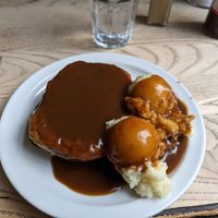 Pie & mash and gravy at Goddards at Greenwich in South East London