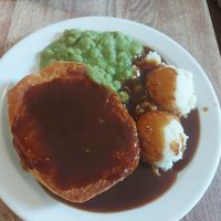 Pie, mash, mushy peas & gravy at Goddards at Greenwich in South East London