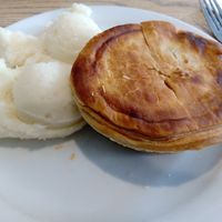 Tuscan bean pie with mash at Goddards at Greenwich in South East London