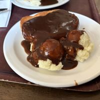 pie with soy mince  at Goddards at Greenwich in South East London