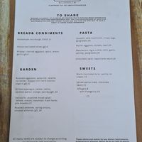 Vegan menu at La Casina  in Naturaliste