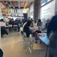 Inside dinning  at Pancakes - Prins Hendrikkade in Amsterdam