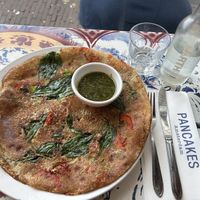 veggie (spinach, leek, paprika, pesto)  at Pancakes - Prins Hendrikkade in Amsterdam
