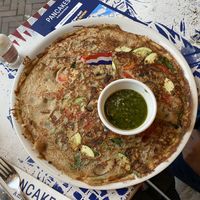 Veggie and pesto Dutch pancake   at Pancakes - Prins Hendrikkade in Amsterdam