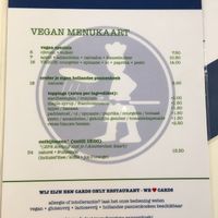 Vegan Menu at Pancakes - Prins Hendrikkade in Amsterdam