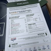 vegan micromenu  at Pancakes - Prins Hendrikkade in Amsterdam