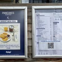 menu at Pancakes - Prins Hendrikkade in Amsterdam