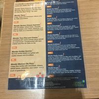 Fully veg menu.  at Sunrise Tacos in Bangkok