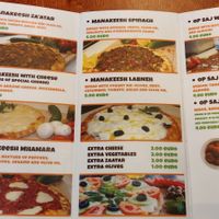 Menu (Jan. 2019) at Op Saj in Utrecht