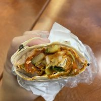 Wrap with muhammara at Op Saj in Utrecht