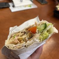 Wrap with falafel at Op Saj in Utrecht