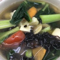 Seaweed soup without egg and mock stuff  at SHU Vegetarian 蔬方斋 in West Singapore