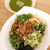 Thunder rice 擂茶 at Maitree Cafe 慈素轩 in Central Singapore