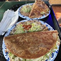 Veggie Plate  at Las Palmas Taco Bar in Santa Cruz