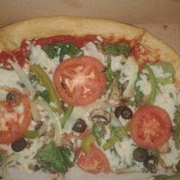Vegan Pie. Forgot to take a photo before eating half the pie. at Mellow Mushroom in North Myrtle Beach