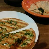pita with garlic and parsley at Gina Cafe in Oslo