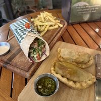 Empanadas and Gyros  at La Bruja Vegan Foods in Antigua