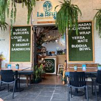   at La Bruja Vegan Foods in Antigua