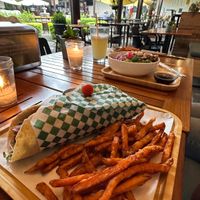  at La Bruja Vegan Foods in Antigua