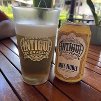 Beer  at La Bruja Vegan Foods in Antigua