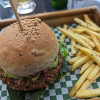 Antigua Burger at La Bruja Vegan Foods in Antigua