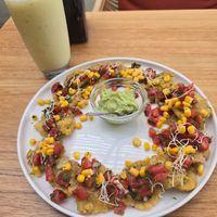 Tostones at La Bruja Vegan Foods in Antigua
