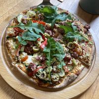 Make your own pizzaa  at La Bruja Vegan Foods in Antigua