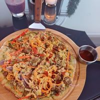  at La Bruja Vegan Foods in Antigua