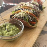   at La Bruja Vegan Foods in Antigua