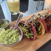 Tacos seitán  at La Bruja Vegan Foods in Antigua