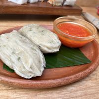 Tamalitos  at La Bruja Vegan Foods in Antigua