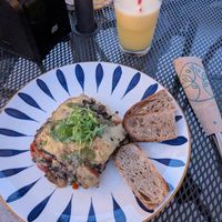 The eggplant lasagna ... recommended by a fellow patron! at La Bruja Vegan Foods in Antigua