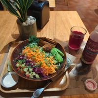  at La Bruja Vegan Foods in Antigua