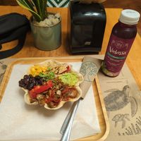  at La Bruja Vegan Foods in Antigua