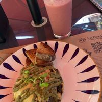   at La Bruja Vegan Foods in Antigua