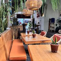   at La Bruja Vegan Foods in Antigua