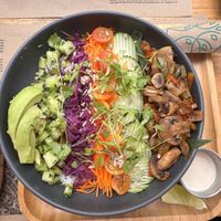   at La Bruja Vegan Foods in Antigua