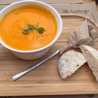   at La Bruja Vegan Foods in Antigua