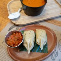   at La Bruja Vegan Foods in Antigua